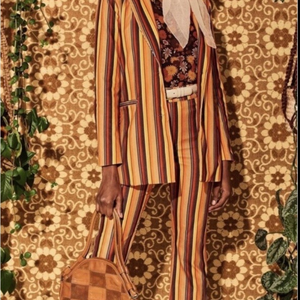 “The Hippie Shake” Striped Multicolor Blazer